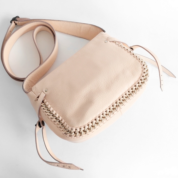 Coach Dakota Whipstitch Apricot Leather Saddle Bag - Picture 6 of 16